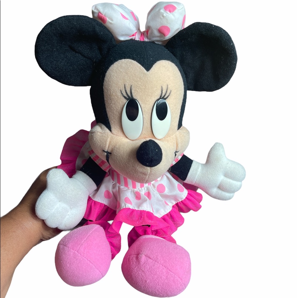 🔥🔥Mattel Disney Minnie Mouse Plush White & Pink.